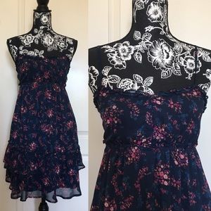 Confess Ruffled Chiffon Mini Dress